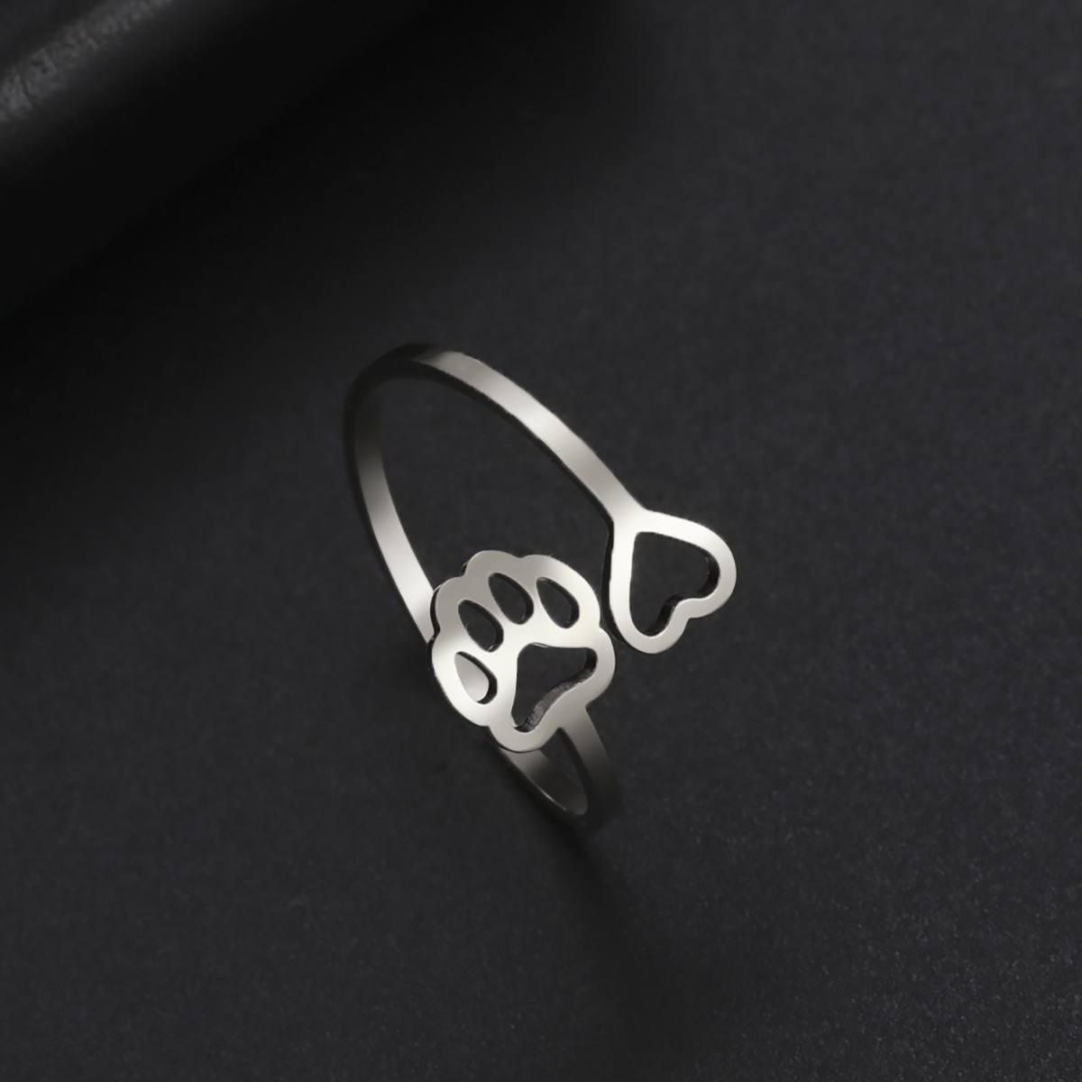Adjustable Cat Claw Ring, Cute Boho Style Gift for Pet Lovers